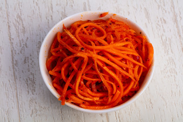 Appetizing korean carrot