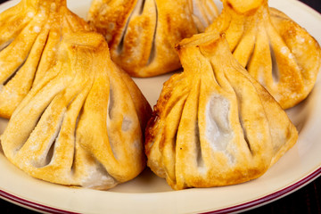 Roasted meat khinkali