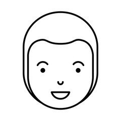 young man head avatar character