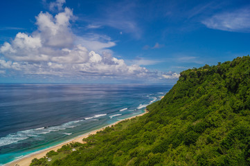 Fototapeta premium view of island in the sea