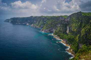 Fototapeta premium view of the bay of montenegro