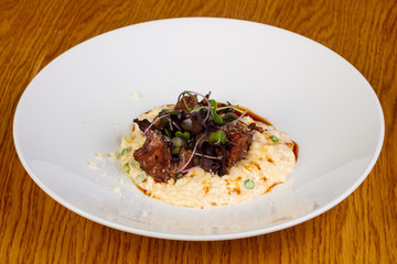 Risotto with beef