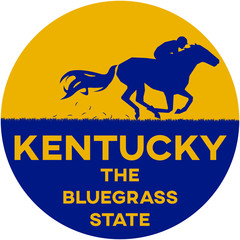 kentucky: the bluegrass state | digital badge
