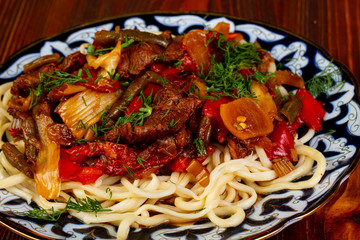 Uzbek traditional lagman