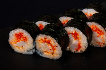 Japanese roll with prawn