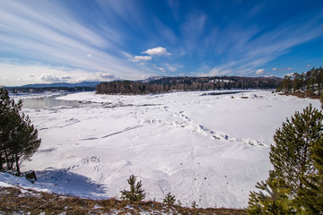 winter river