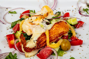 Salad with Haloumi