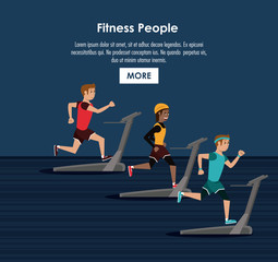 Fitness people poster