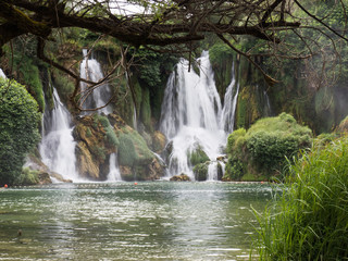 Fototapeta na wymiar Kravica waterfall in Bosnia and Herzegovina