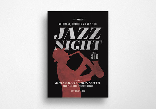 Jazz Night Flyer Layout