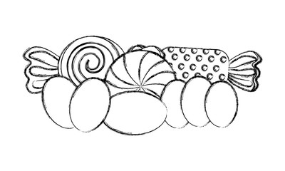 sweet candies isolated icon