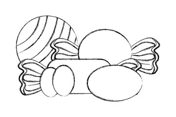 sweet candies isolated icon