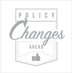 Policy changes ahead Modern stamp message