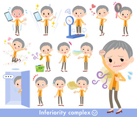 short hair old women_complex