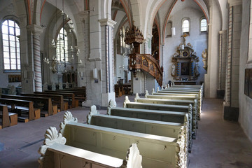 Innenraum Kirchenschiff Sankt Jakobi in Goslar