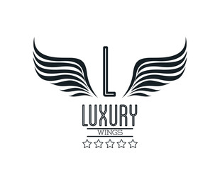Luxury wings emblem