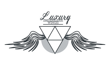 Luxury wings emblem