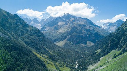 Fototapeta na wymiar Caucasus. Uzunkol valleys
