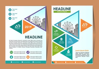 cover, layout, brochure, magazine, catalog for annual report