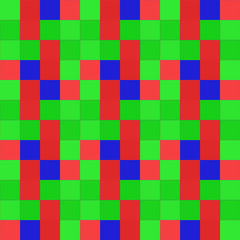 Seamless pattern background from a variety of multicolored squares.