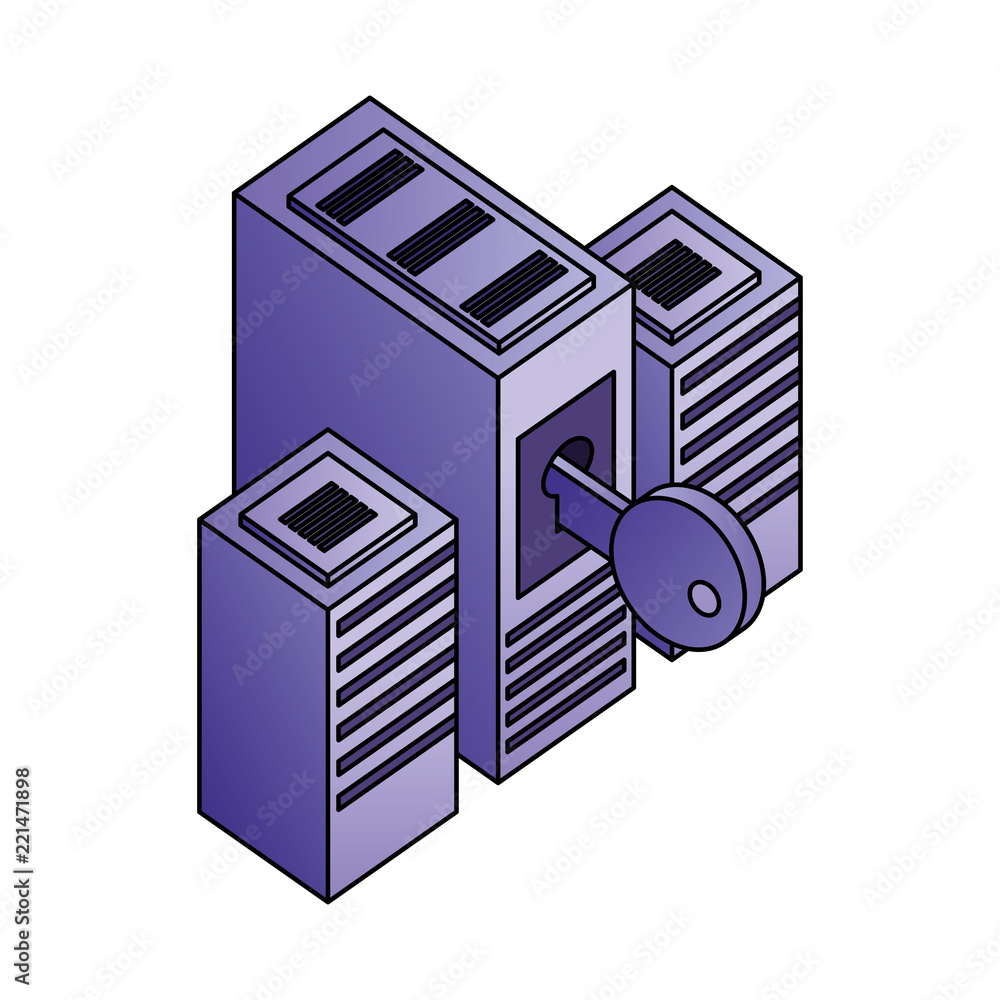 Poster database server center security protection networking