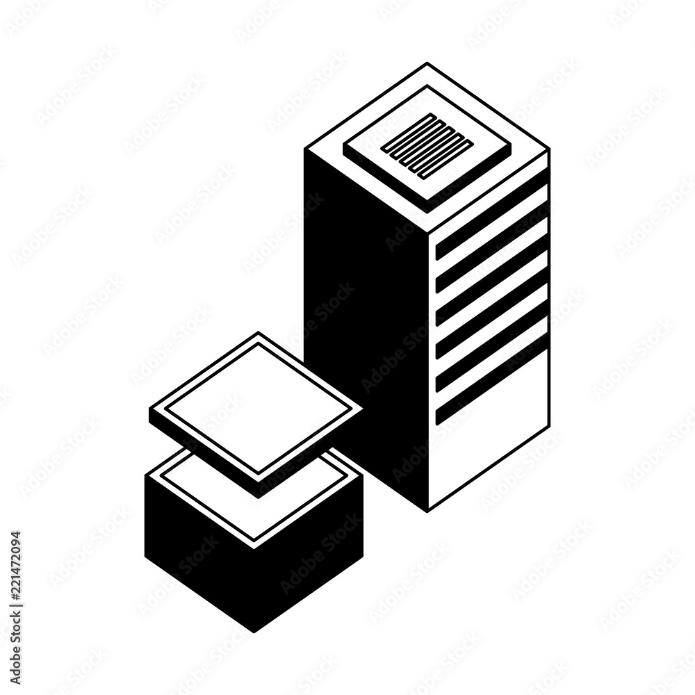 Poster database server center storage data network