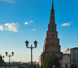 Obraz premium falling tower in Kazan, Russia