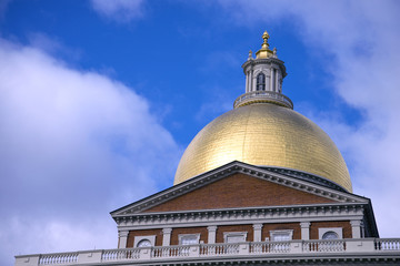 Fototapeta na wymiar Massachusetts State House, Boston, USA