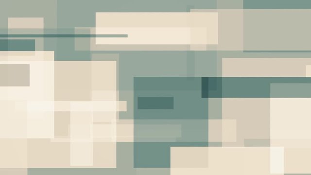 Cyan and light brown rectangles, abstract motion background