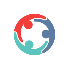 Social network people sharing together