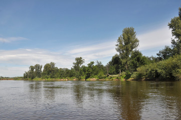 сплав на реке байдарки  лето 