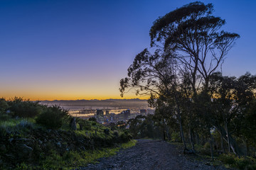 Cape Town sunrise from Signal Hill path