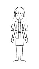 beautiful and young woman character