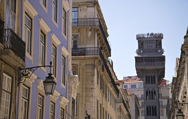 Elevador de Santa Justa, Lissabon, Portugal