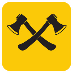 The ax icon. Axe symbol