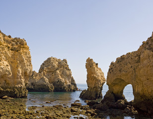 Ponte da Piedade Felsformation, Algarve, Portugal