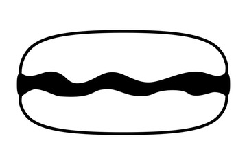 sweet cake of chocolate isolated icon