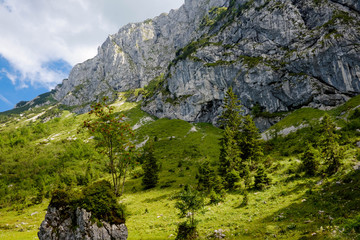 Blick zur Benediktenwand