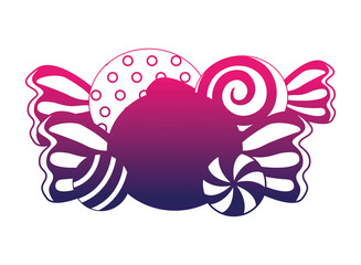 Obraz premium sweet candies isolated icon