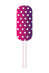 sweet lollipop isolated icon