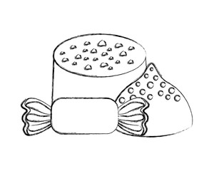 chocolate bonbon chip and sweet candy