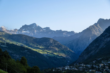 Beautiful alpine Aosta valley, Italy, Europe