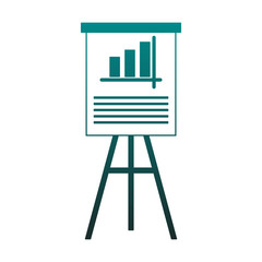 Statistics on whiteboard and plant pot blue lines