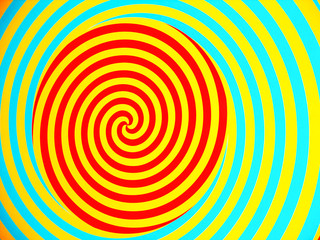 Naklejka premium Red, yellow and blue circles abstract background