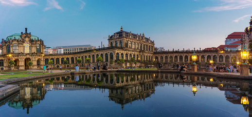 Obraz na płótnie Canvas Zwinger Panorama Dresden