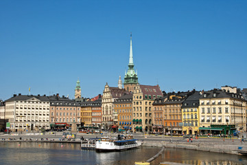 Naklejka na ściany i meble Altstadt von Stockholm
