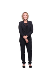 Full body caucasian woman