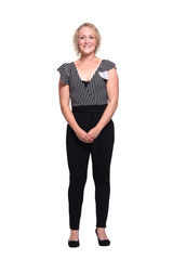 Fototapeta premium Full body caucasian woman