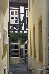 speyer, fachwerkhaus in einer seitenstrasse