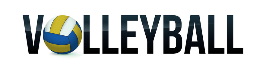 Fototapeta premium Volleyball Concept Word Art Illustration